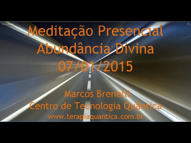 Meditação Presencial Abundância Divina - Terapia Quântica Atlantis