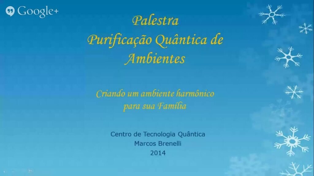 Palestra Online Purificação de Ambiente