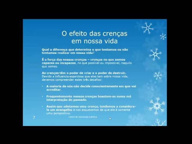 Video Palestra Criando uma Nova Realidade